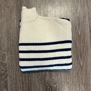 Rails cream and navy stripe sweater